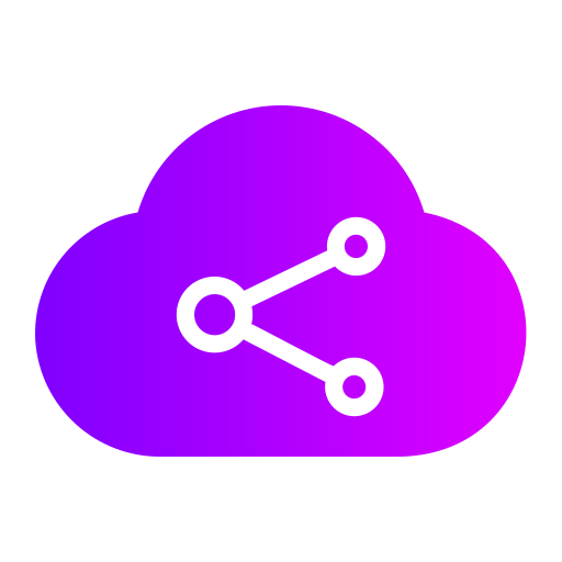 compartir en la nube icono gratis