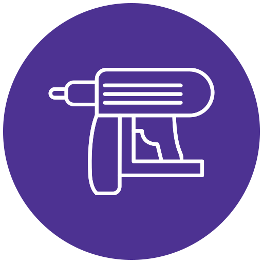 pistola de clavos icono gratis