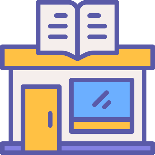 Bookstore Generic Outline Color icon