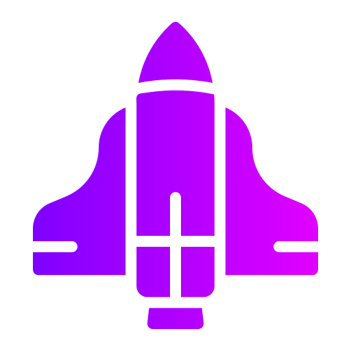 Space Shuttle Generic Flat Gradient Icon