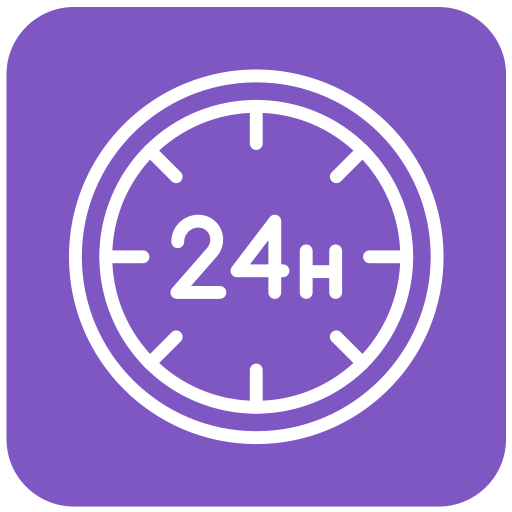 24 horas icono gratis