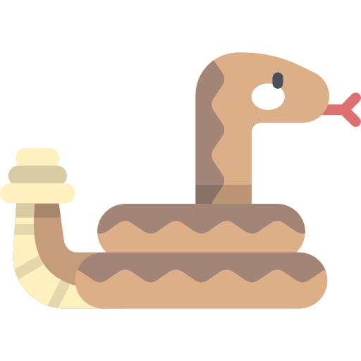 Snake Kawaii Flat Icon