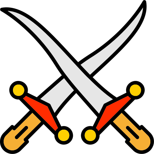 Swords Generic Outline Color Icon