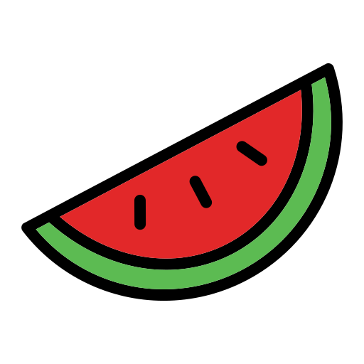 Watermelon Generic Outline Color icon