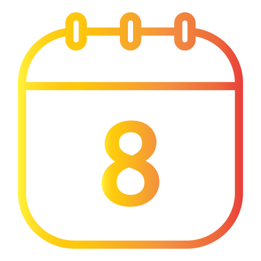 Calendar date Generic Gradient icon