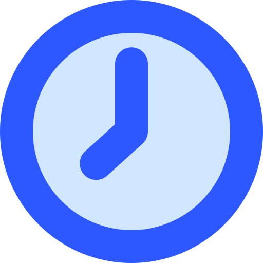 Clock Generic Blue icon