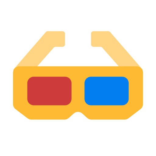 gafas 3d icono gratis