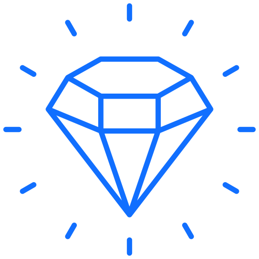 Diamond Generic Blue icon