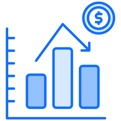 tabla de crecimiento icono gratis