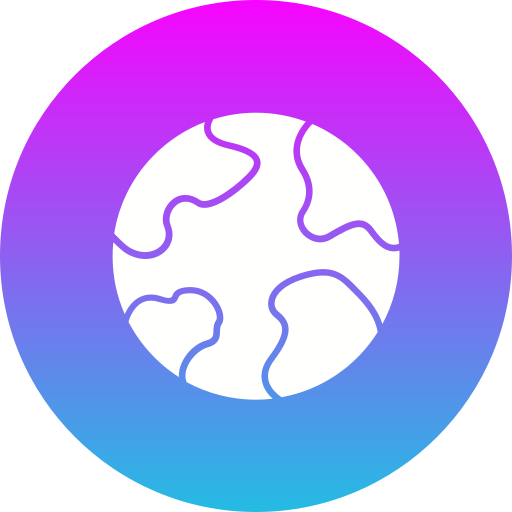 Earth Generic Flat Gradient icon