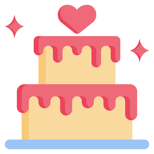 pastel de boda icono gratis