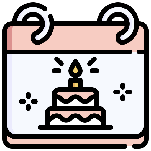 pastel de cumpleaños icono gratis