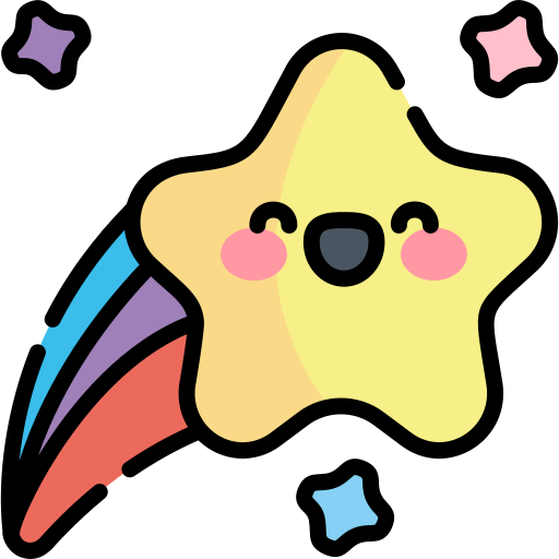 Stars Kawaii Lineal color icon