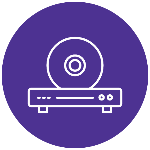 reproductor de cd icono gratis