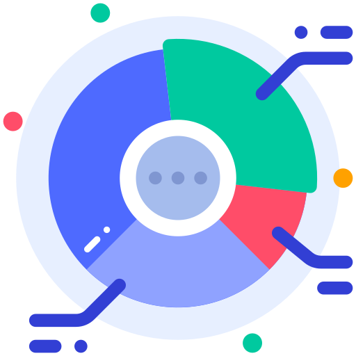 gráfico circular icono gratis