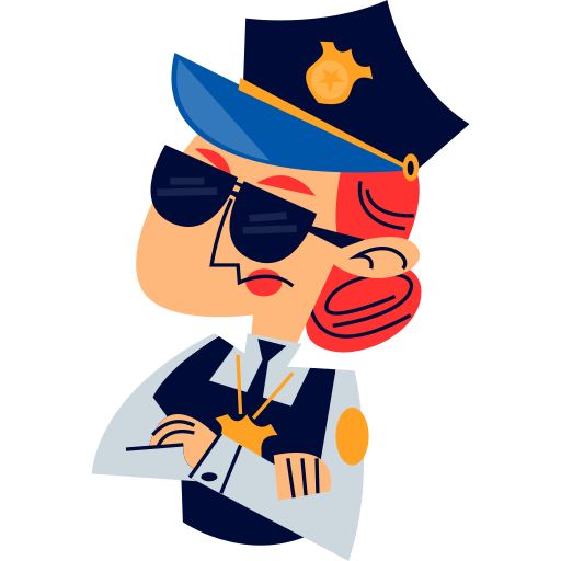 policial grátis figurinha