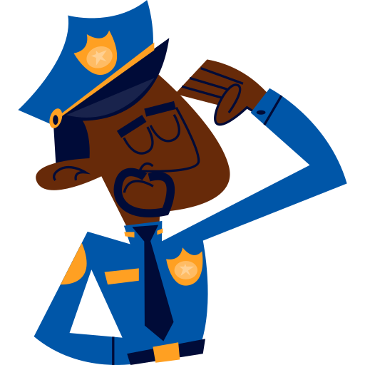 Policeman Stickers - Free security Stickers