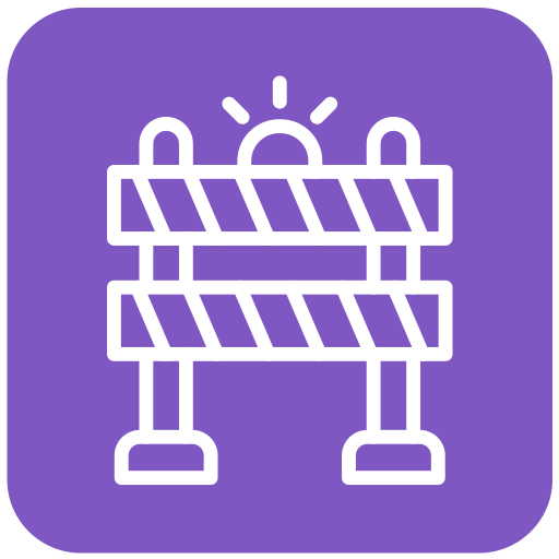 barrera icono gratis