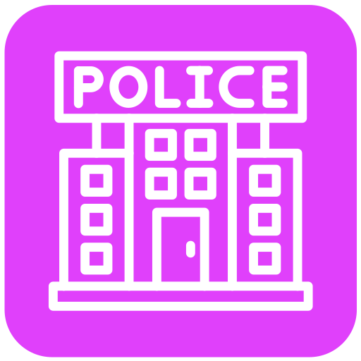 estación de policía icono gratis