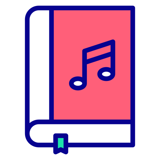 libro de música icono gratis