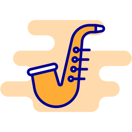 saxofón icono gratis