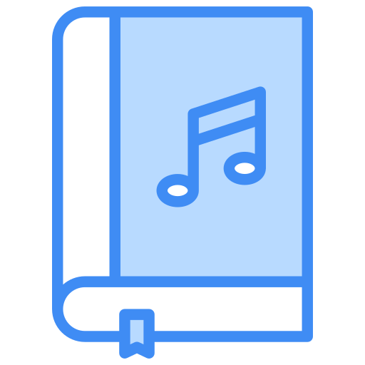 libro de música icono gratis