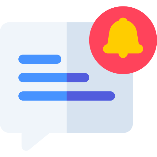 Notification Basic Rounded Flat icon