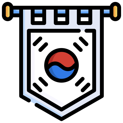 corea del sur icono gratis