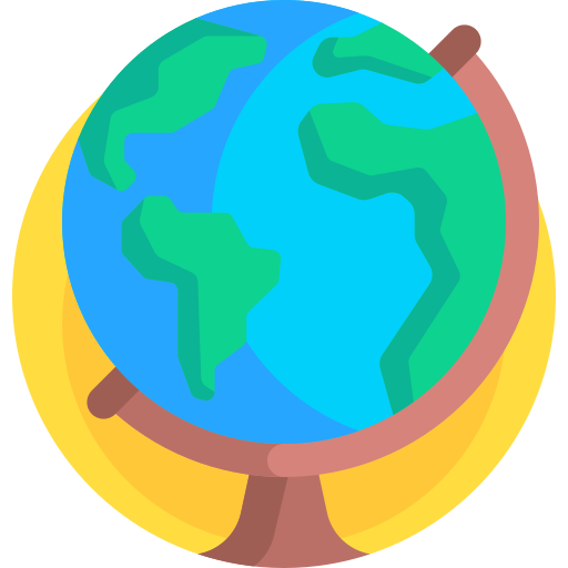 flat globe icon