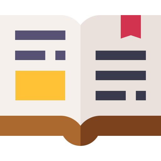 Book Basic Straight Flat icon