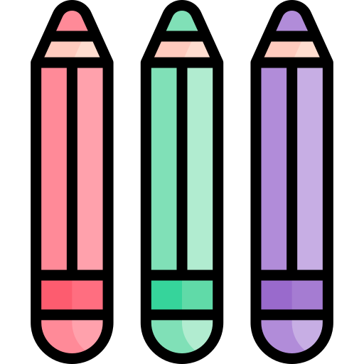 Crayon Kawaii Lineal color icon