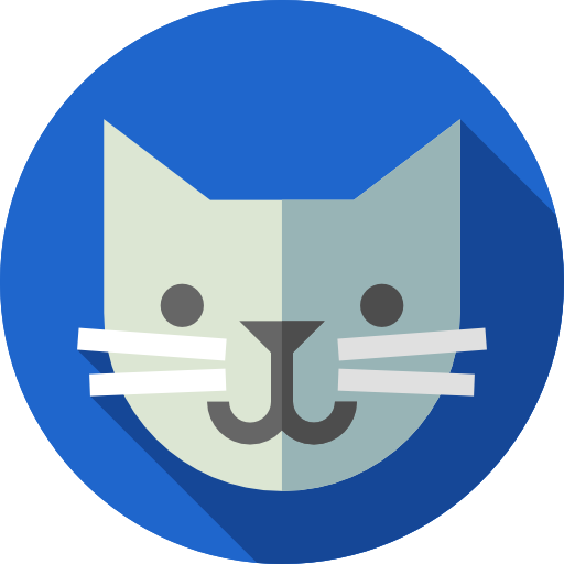 Flat Cat Icon 