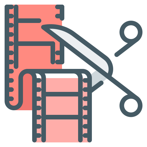 editor de video icono gratis