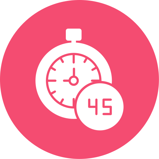 45 minutos icono gratis