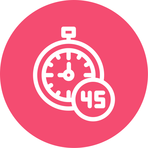 45 minutos icono gratis