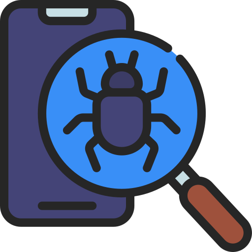 detector de errores icono gratis