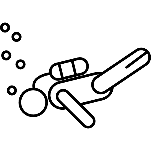 Man Diving free icon
