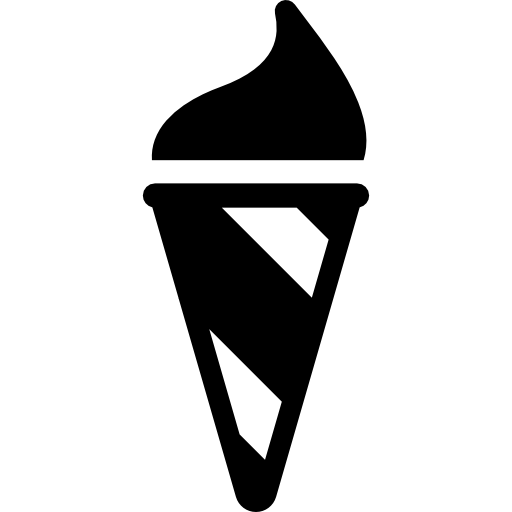 cono de helado pelado icono gratis