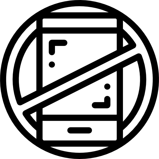 sin telefonos icono gratis