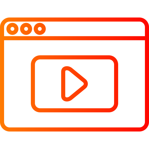 reproductor de video icono gratis