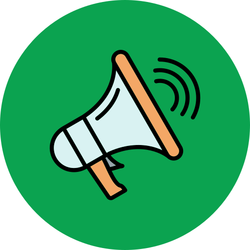 Megaphone Generic Outline Color icon