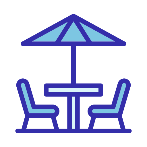 Umbrella stand Generic Blue icon