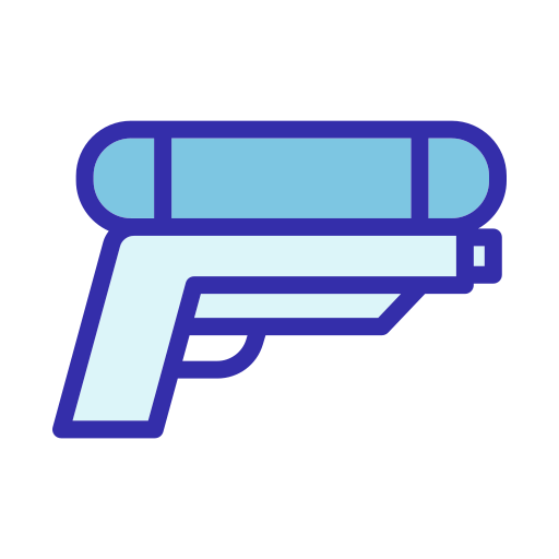 pistola de agua icono gratis