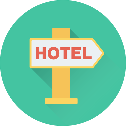 signo de hotel icono gratis