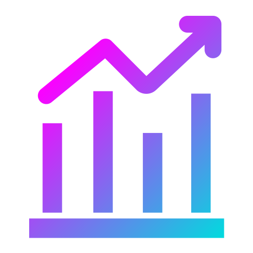 Bar graph Generic Flat Gradient icon