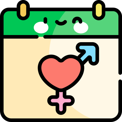 Sexual Health Day Kawaii Lineal Color Icon 5400