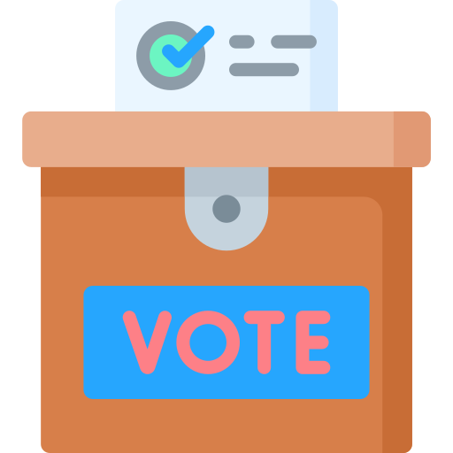 Casilla de votacion icono gratis