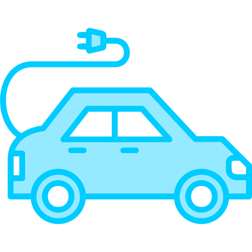 coche eléctrico icono gratis