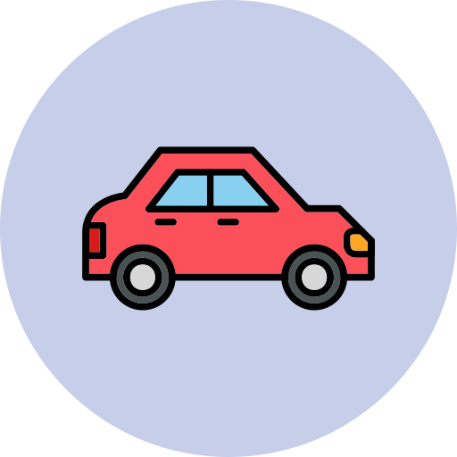 Car Generic Outline Color icon