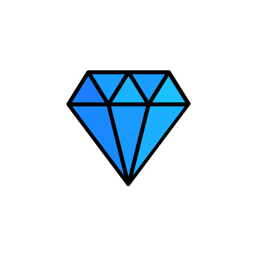 Gem Generic Outline Color icon